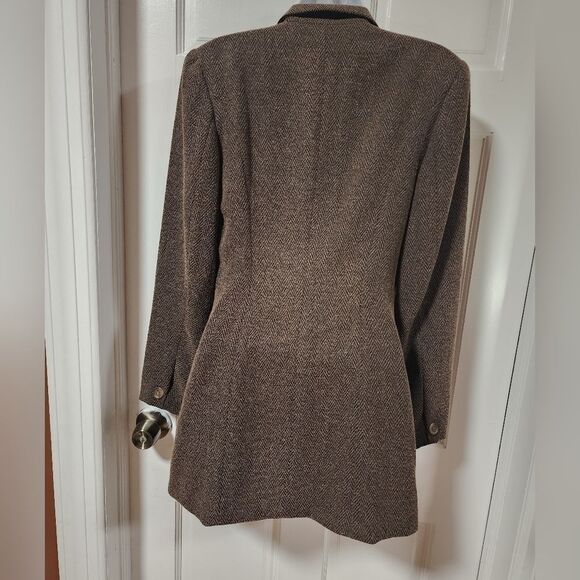 Paniz New York Women's Casual Brown Blazers Long Sleeve Lapel Open Front… - Picture 8 of 15